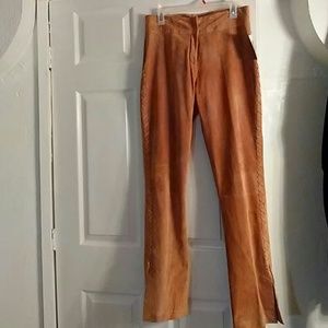 Genuine leather pants